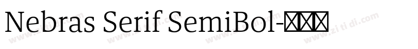 Nebras Serif SemiBol字体转换